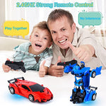 Remote Control Transforming Robot Cars For Kids 8 13 Year Old