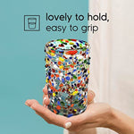 Mexican Handmade Multicolor Glassware Recycled Glass Lead Toxin Free Drinking