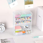 Pencil Holder with 10 Compartments and 1 Drawer
