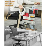 Anti-Spill Tableside Cup Holder with Hanging Organizer for Home & Office