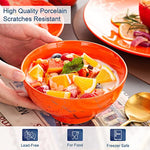 16 Piece Porcelain Dish Sets White Plates And Bowls Set