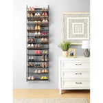 White 36-Pair Over The Door Shoe Organizer