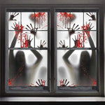 2 Pcs Scary Zombie Hands Halloween Window Cling Window Poster
