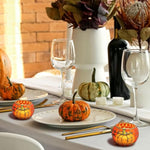 osaic Glass tealight Holders with Maple Leave for Halloween & Thanksgiving Party Decorations