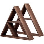 Wall Display Triangle Shelfs for Bedrooms & Living Rooms - Set Of 2