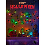 DIY 3D Lighted Bats Stickers for Halloween Wall Decor
