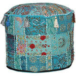 Ethnic Embroidered Pouf Cover