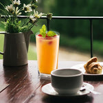 Highball Glasses 4 Stainless Steel Straws 16 Oz Lead Free Crystal Clear Glass