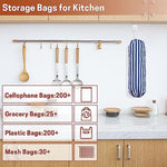 2Pcs Reusable Plastic Bag Organizer Wall Mount