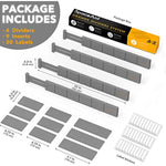 Kitchen Adjustable Drawer Organizers With Labels