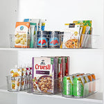 Clear Plastic Bins For Fridge, Freezer & Kitchen