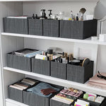 Set Of 12 Closet Organizer and Storage Divider Baskets For Clothes
