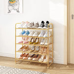 Expandable Adjustable Wire Grid Shoe Organizer