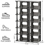 Plastic Shoes Storage Cabinet DIY Cube Organizer