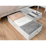 Under Bed Storage Containers with Zippers for Cloths & Blankets