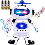 360 Degree Body Spinning Dancing Robot Toy With Led Lights Flashing And Music For Toddler Boys And Girls