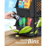 Plastic Stackable Storage Bins for Food