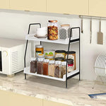 2 Tier Kitchen Counter Shelf Organizer
