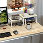 Wood & Metal Top Expandable Counter Shelf