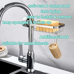 Sponge Holder Over Faucet Kitchen Sink Caddy Organizer