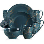 16 Piece Porcelain Dish Sets White Plates And Bowls Set