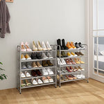 Expandable Adjustable Wire Grid Shoe Organizer
