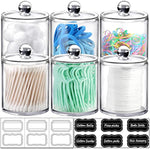 Dispenser Apothecary Jars Bathroom Set with Labels