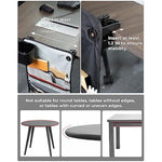 Anti-Spill Tableside Cup Holder with Hanging Organizer for Home & Office