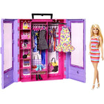 Ultimate Closet With Barbie 3 Clothes Outfits Fashion Accessories Including 6 Hangers