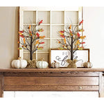 24 Inch Thanksgiving Lighted Oak Maple Tree Fall Decorations for Home,