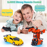 Remote Control Transforming Robot Cars For Kids 8 13 Year Old
