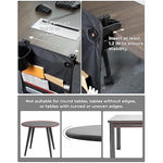 Anti-Spill Tableside Cup Holder with Hanging Organizer for Home & Office