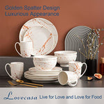 16 Piece Porcelain Dish Sets White Plates And Bowls Set