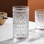 6 Pack 12 Oz Romantic Water Glasses Premium Drinking Glasses Tumblers For Beverages
