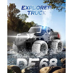 Remote Control 4Wd Truck With Led Light Modes For Boys Girls