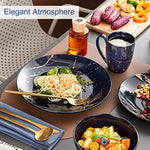 16 Piece Porcelain Dish Sets White Plates And Bowls Set