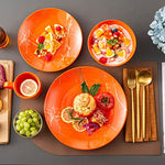 16 Piece Porcelain Dish Sets White Plates And Bowls Set