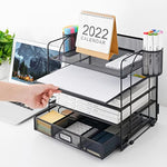 Mesh Desk File Organizer with Handle
