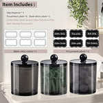 Dispenser Apothecary Jars Bathroom Set with Labels