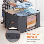 Storage Bag Organizer with Reinforced Handle Thick Fabric for Comforters