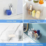 Plastic Wall Mount Organizer With Self Adhesive Tape
