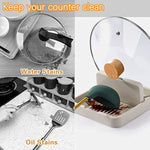 Spoon Rest With Lid Holder For Stove Top