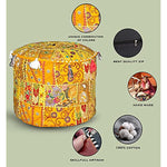 Ethnic Embroidered Pouf Cover