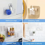 Plastic Wall Mount Organizer With Self Adhesive Tape