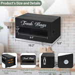 Bamboo Trash Bag Dispenser Wall Mounted