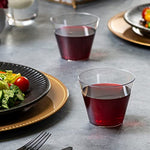 Comfy Package Clear Hard Plastic Cups Tumblers