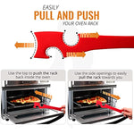 Silicone Oven Rack Push Pull Tool With Longer Handle Ideal For Kitchen Oven