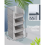 Plastic Stackable Storage Bins for Food