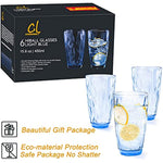 Highball Glass Tumbler Light Blue Set Of 6