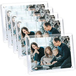 Minimalist Picture Frame Acrylic Glass Photo Frame with Magnetic Desktop Display Horizontally or Vertically